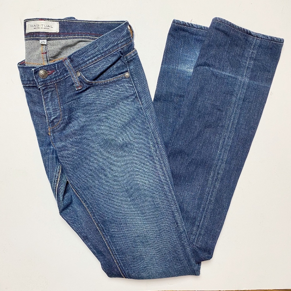 Habitual Jeans Skinny Straight Half Baked Long 25